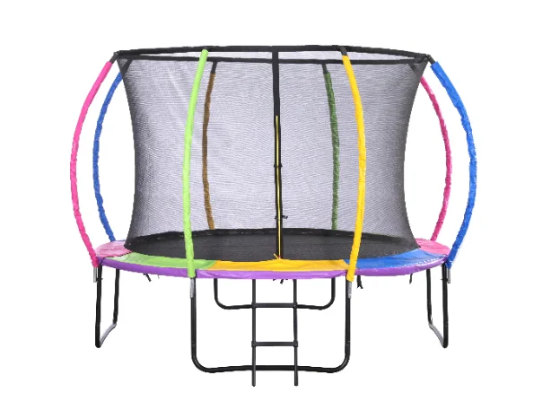 Professional 8/10/12/14/16FT Colorful Outdoor Trampoline Round Jump FitnessTrampoline With Big Bounce