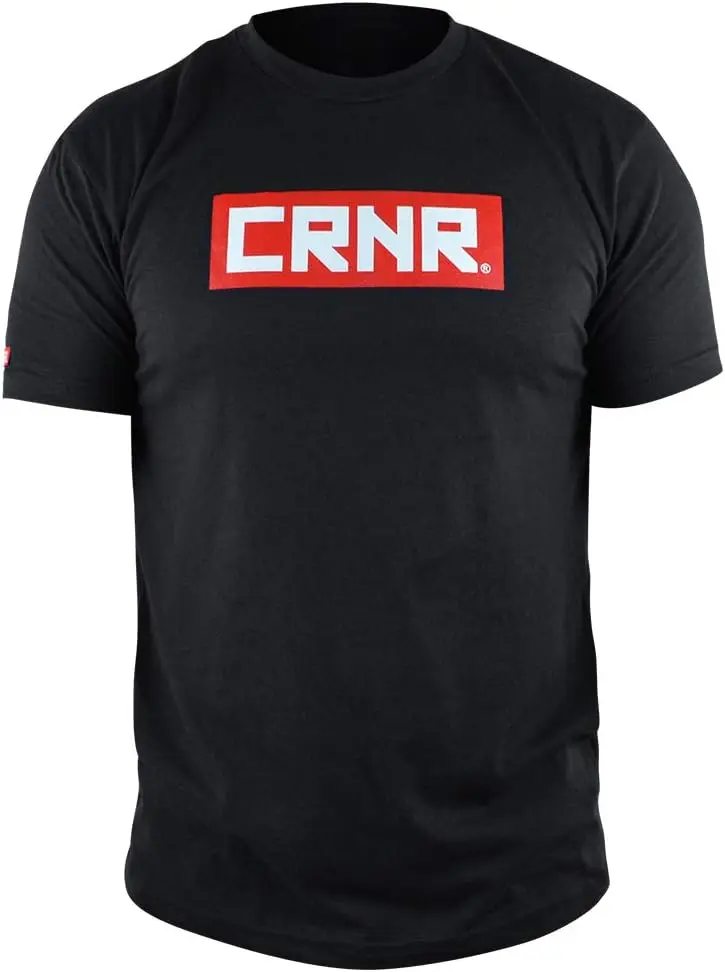 Combat Corner Redtangle T-Shirt | Mens Active Fitted Shirt | Casual Athletic Basic Tee Shirt