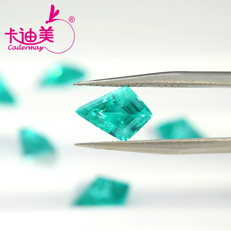 kite Shape Paraiba Color Yttrium Aluminum Garnet With Inclusions Loose Stone YAG Gemstone For Fine Jewelry Making DIY