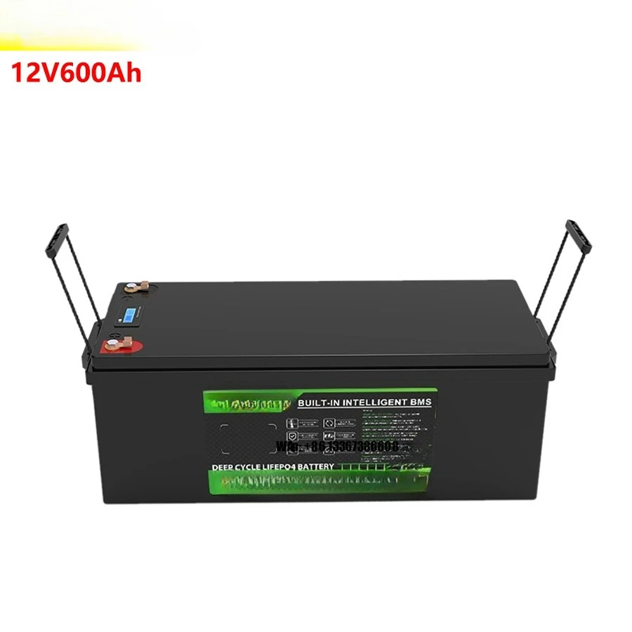 Lifepo4 battery 12v 600Ah lithium iron phosphate for RV camper off-road off-grid solar wind cell varicose veins