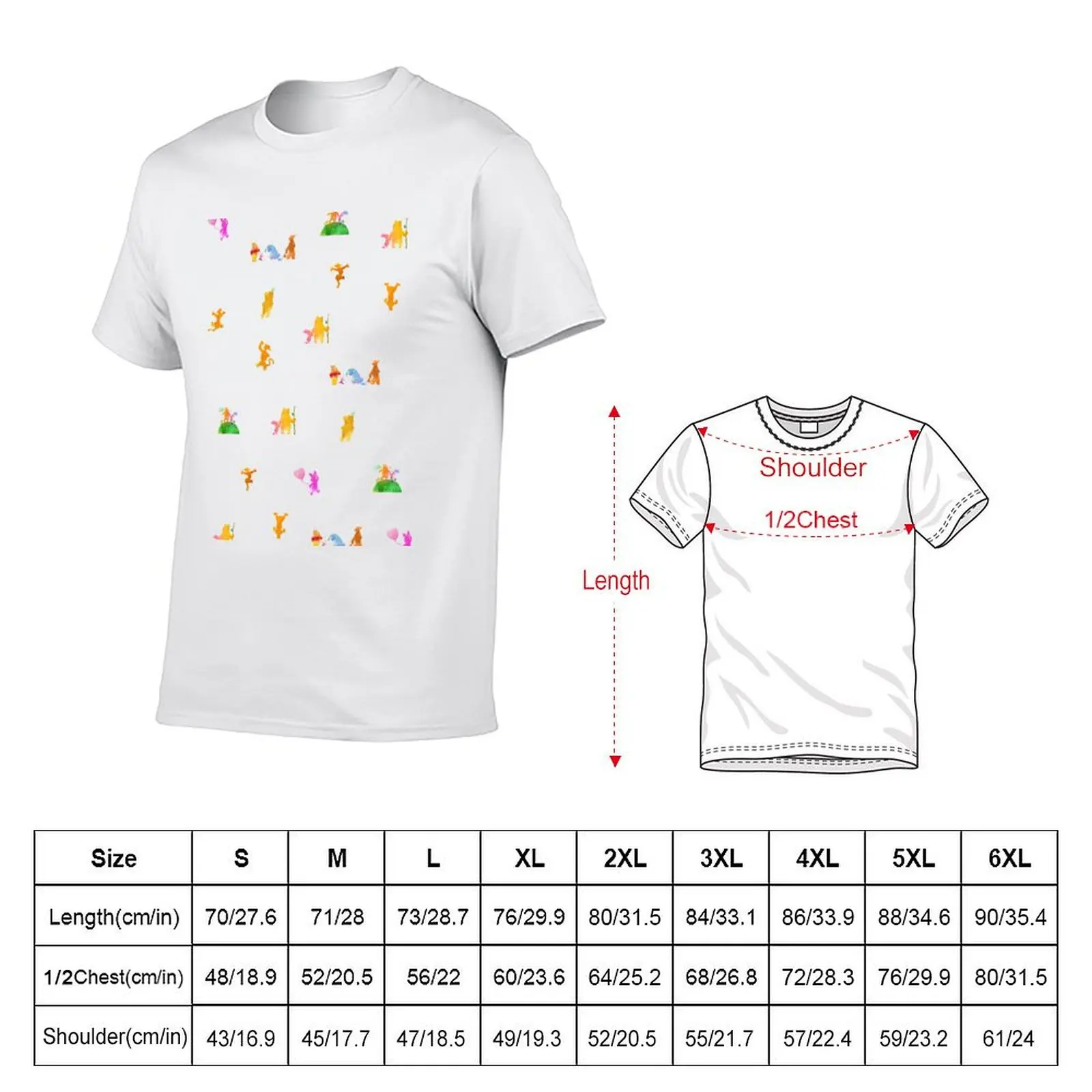 Scatter Inspired Silhouette T-Shirt Casual Basic Short Sleeve T-Shirt