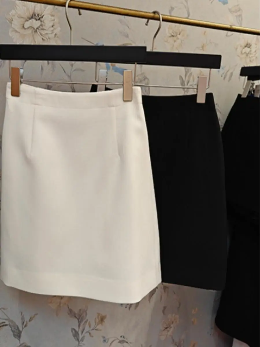 

Лето 2023, новая корейская простая сетчатая версия для поездок на работу, универсальная милая облегающая юбка трапециевидной формы с высокой талией или юбка