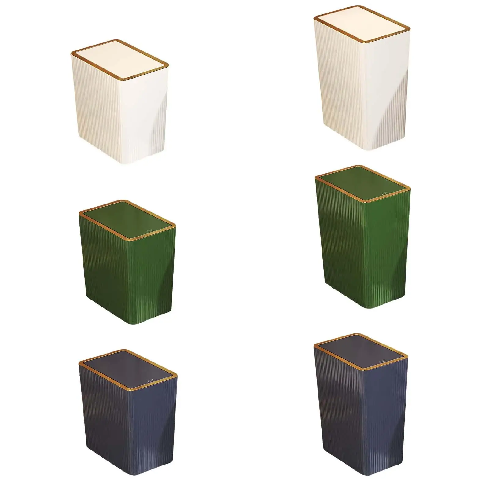 Narrow Garbage Can Papers Basket Organizer Nordic Dustbin Bathroom Trash Can with Lids for Living Entryway Garage Toilet