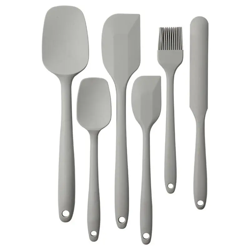 24-Hour Delivery Food Grade Silicone Spatula Set, Ergonomic Handle Rubber Spatula, Heat Resistant Cooking Tool Grip