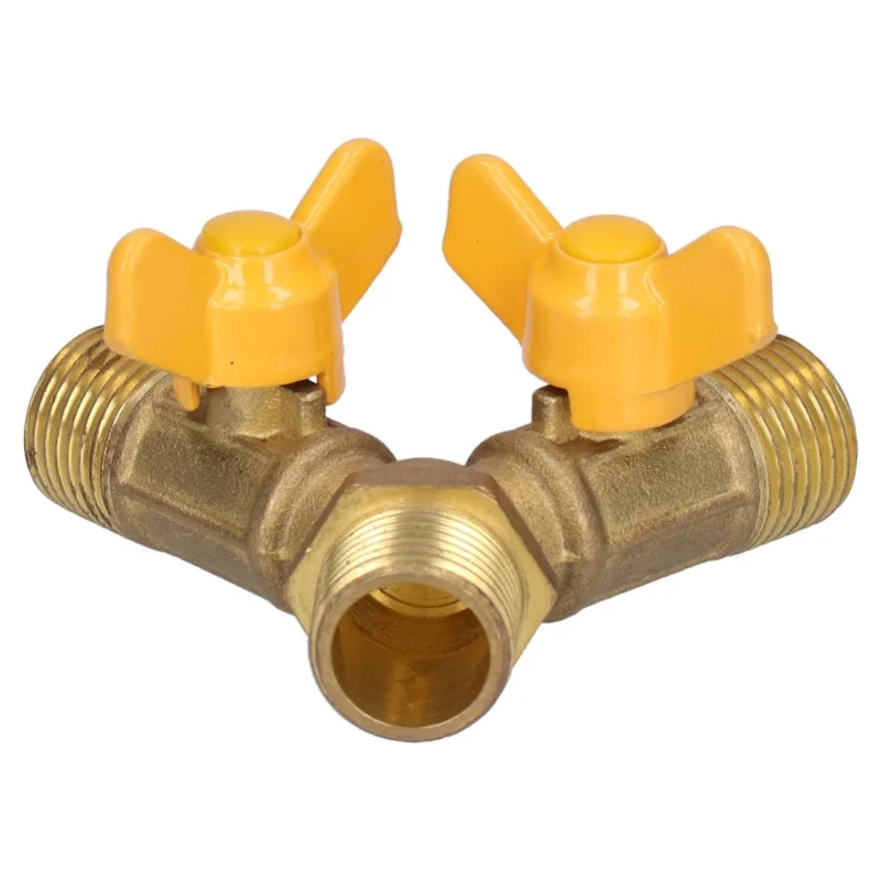 

3-ходовой шаровой кран топливного газа G1/2 с наружной резьбой, фитинг переключателя природного газа для устройства топливного газа