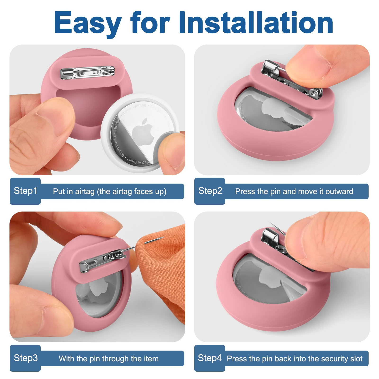 حامل سيليكون لحافظة Apple Airtag مع غطاء جهاز تعقب GPS للأطفال وكبار السن مخفي داخل حقيبة ظهر للأحذية #4