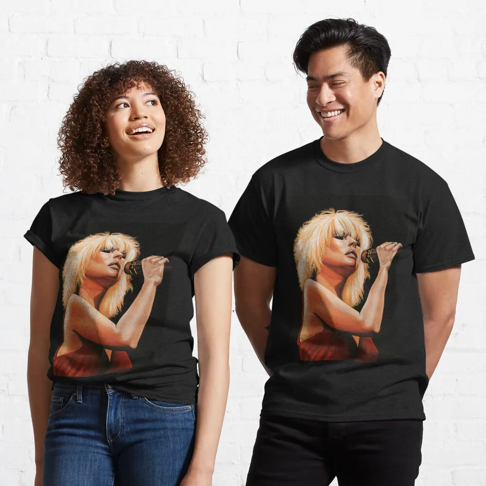 Deborah Harry Or Painting Classic T-Shirt Unisex T-shirts For Man Woman Couple Short Summer Tees Casual Cotton