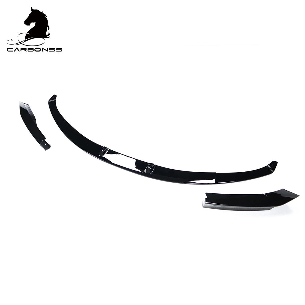 MP Type Gloss Black Front Bumper Spoiler Lip ABS Car   For  F22 2014-2019