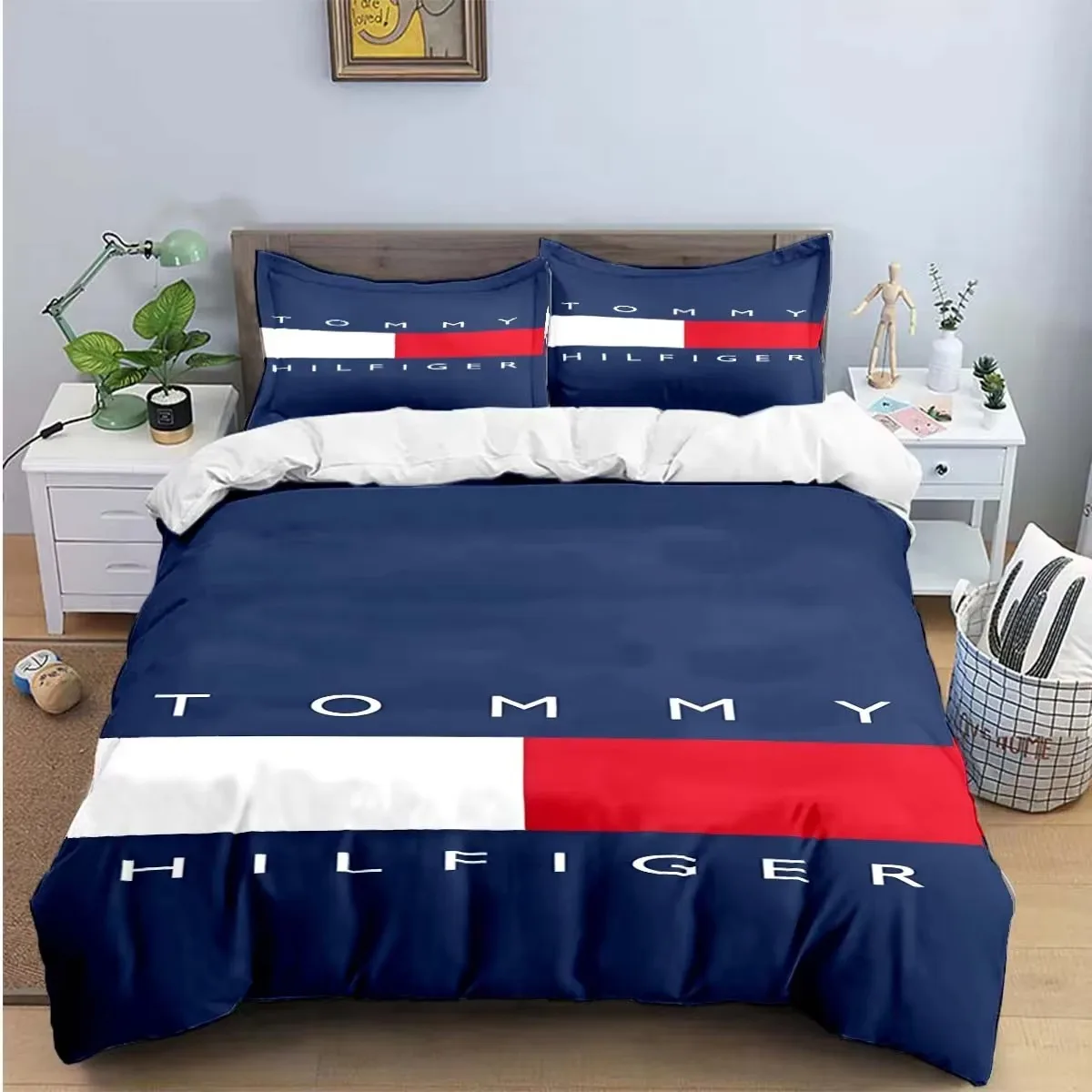 2024 Fashion Exquisite Logo T-H Digital Printing Bedding Set Duvet Cover Comforter Bed Youth Girl Boys Birthday Gift