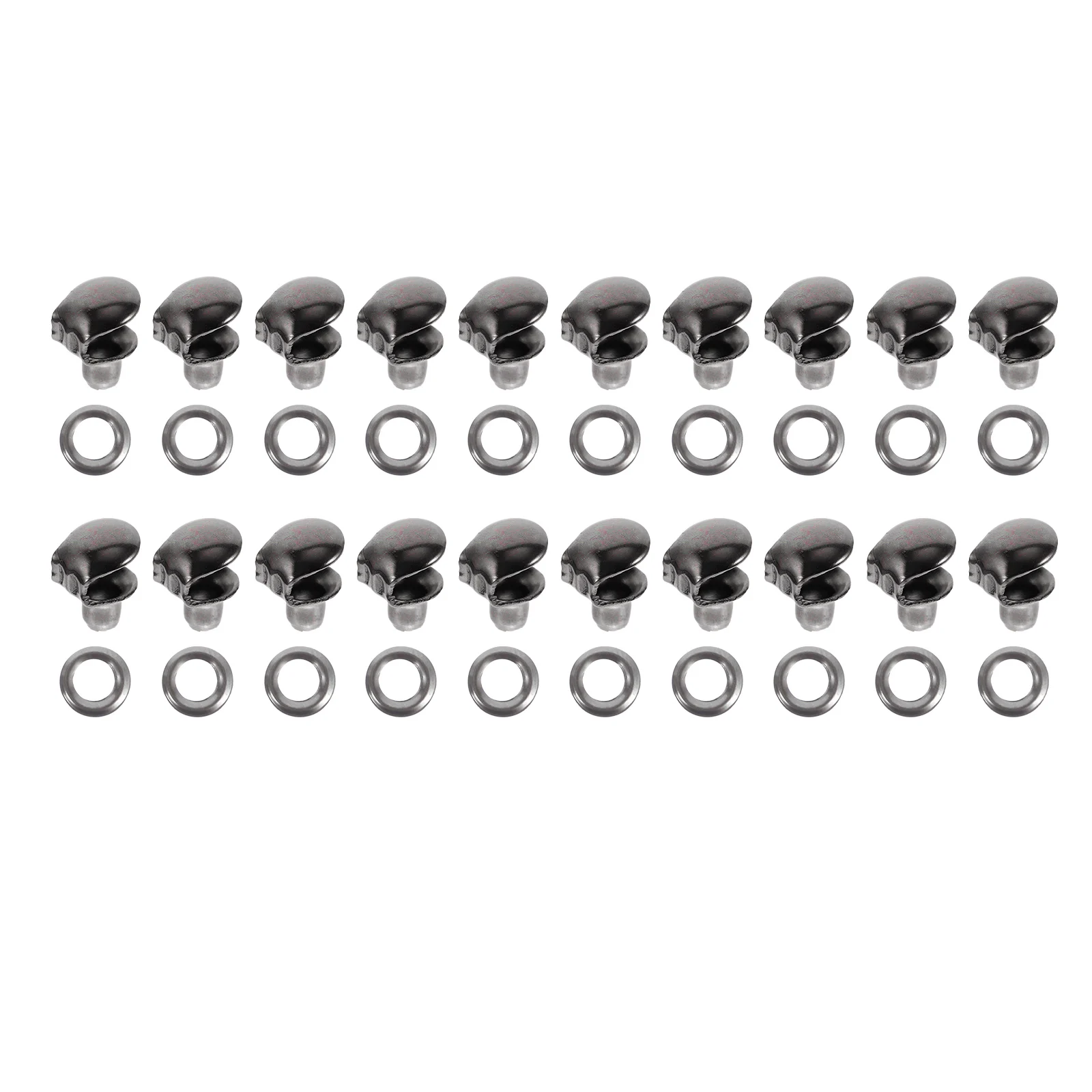 

20 Pcs Shoe Laces Shoelace Hook Boot Hooks Fittings Work Boots Iron Gasket Fastener Buckle Rivets