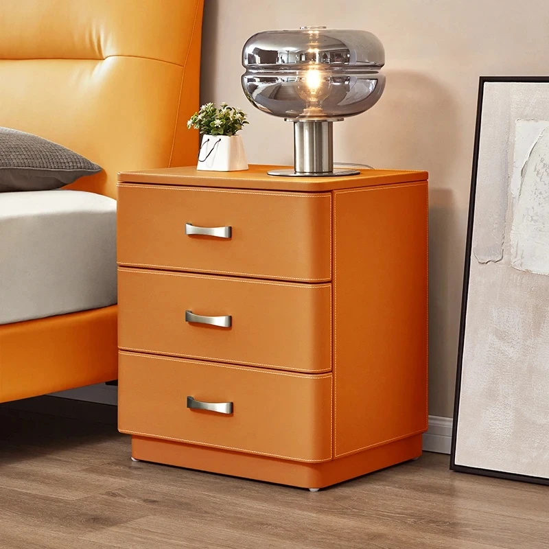 

Modern Storage Nightstands Gray European Luxury Bedroom Nightstands Aesthetic Miniature Table De Chevet Furniture Bedroom