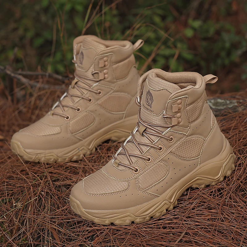 Men's hiking boots Four seasons new anti-skid anti-collision outdoor jungle combat boots breathable cross-country training boots