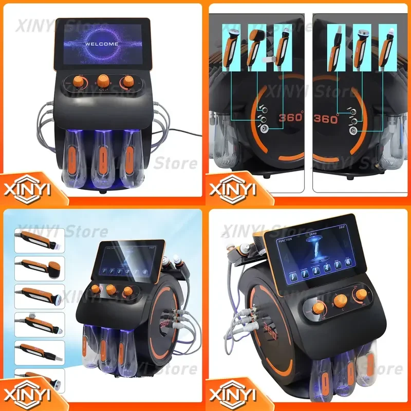 for Six-in-one Hydrogen Oxygen Small Bubble Skin Management Beauty Instrument Oxygen Injection Skin Scraping Device