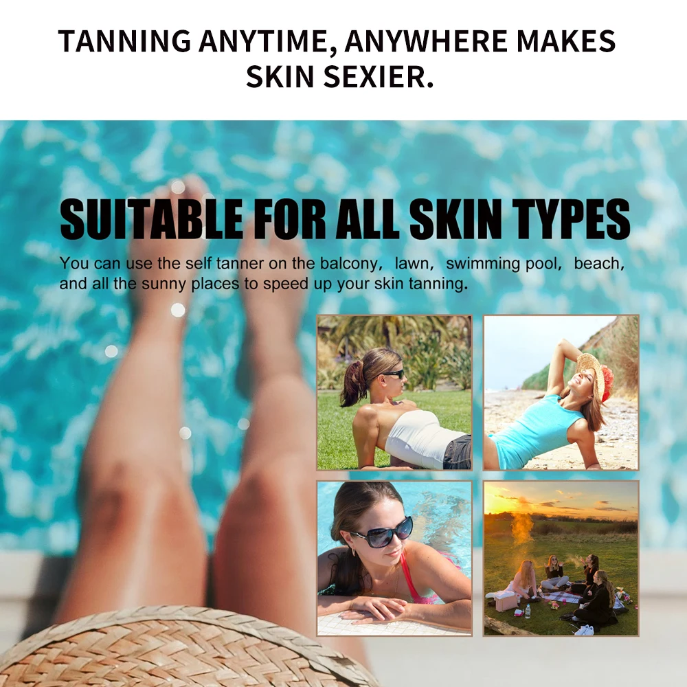 2.7fl.oz Watermelon Tanning Cream Self-tanning Waterproof Long-lasting Beach Sunbathing Creates Charming Bronze Skin