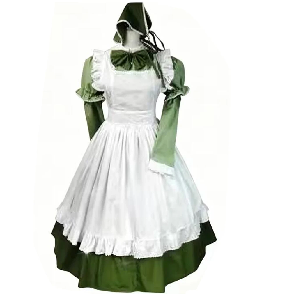 

Anime Hungary Womens Hetalia Cosplay Style Italian Maid Cosplay Suit Princess Apron England Party Dress Halloween