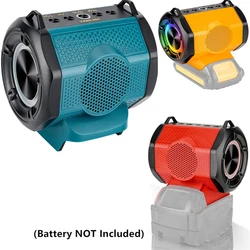 Bluetooth Speaker For Makita/Dewalt/Bosch/Milwaukee 18V 20V Li-ion Battery Portable Player Loudspeaker Amplifier for Worksite