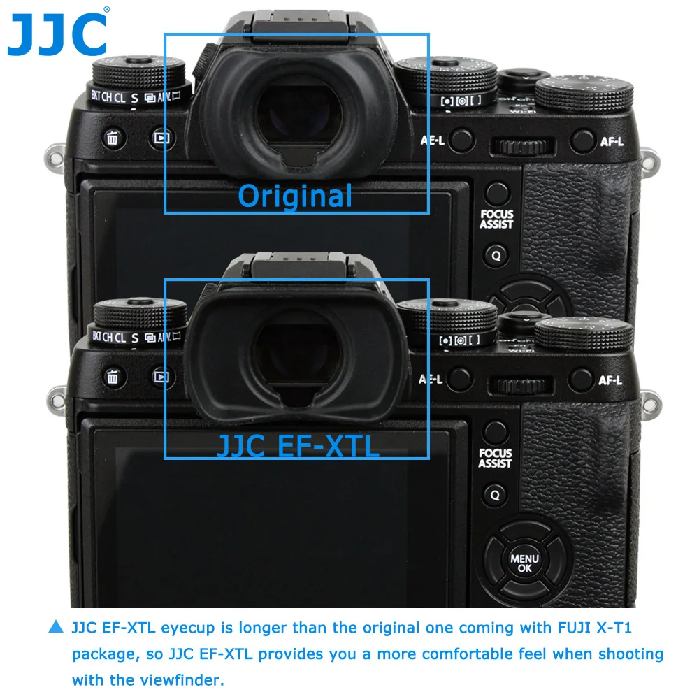 Jjc EC-XT weiches silikon okular eyecup sucher auge tasse für fujifilm X-T5 X-H2 X-T4 X-T3 X-T2 X-T1 xt4 xt3 xt2 xt1 gfx100