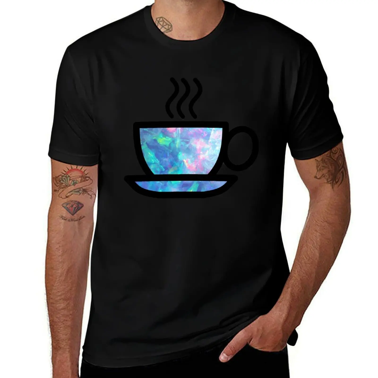 Opal Coffee T-Shirt Plus Size Lightweight Tee Shirt T-Shirt