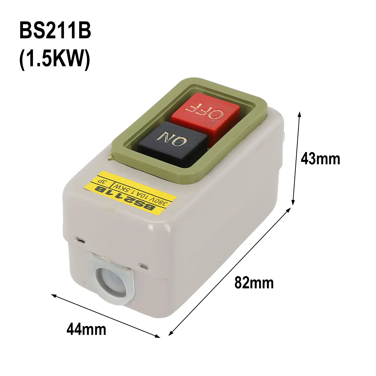 Power Snap Switch Power Snap Switch Power Switch Push Starter Push Switch 220/380V Black On/red Off Copper Point
