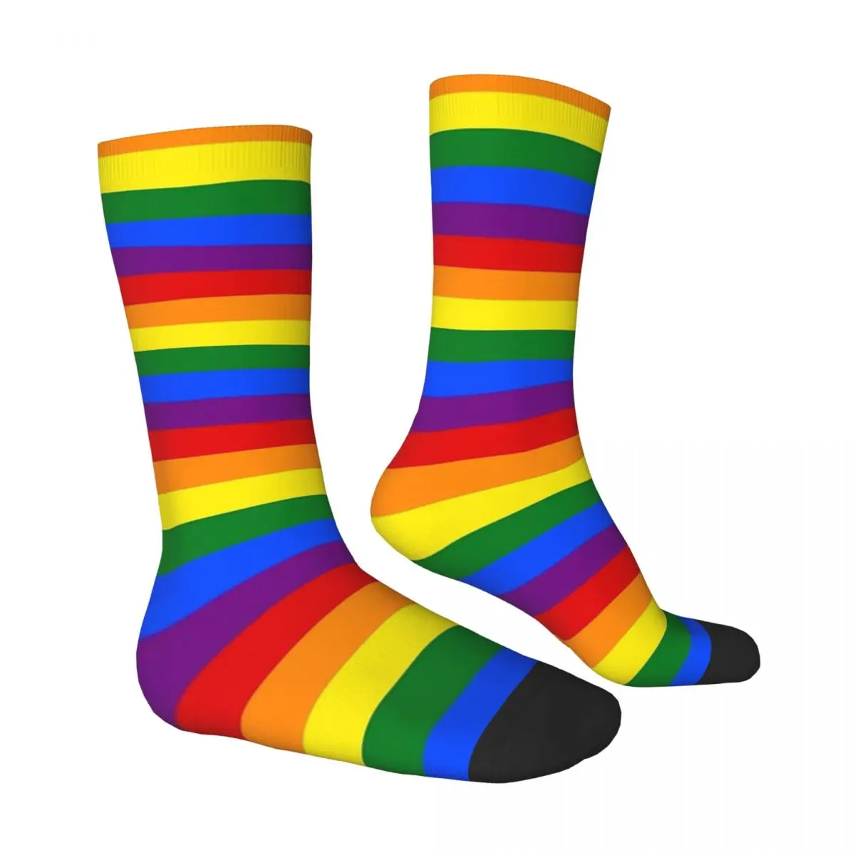 Rainbow Pride Flag Socks Male Mens Women Autumn Stockings Harajuku