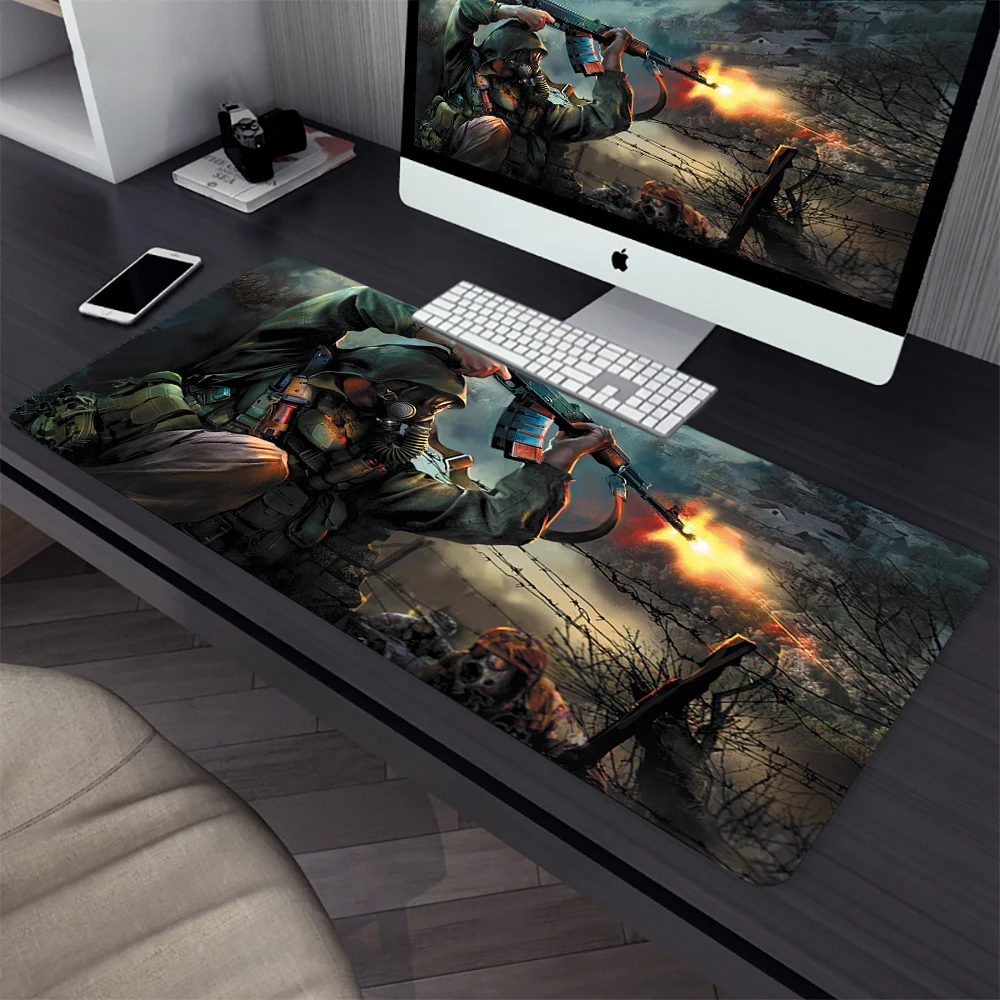 STALKER Large Gaming Mouse Pad Computer Mousepad PC Gamer Laptop Mouse Mat Office Mausepad XXL Silicone Keyboard Mat Desk Pad