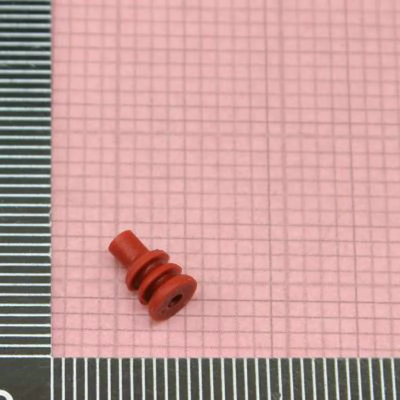 100PCS 444430-1 Original connector TE Single Wire Seal (SWS), LSR, Red Brown, 1.3 mm [.05 in] Cavity Diameter, .055 – .094