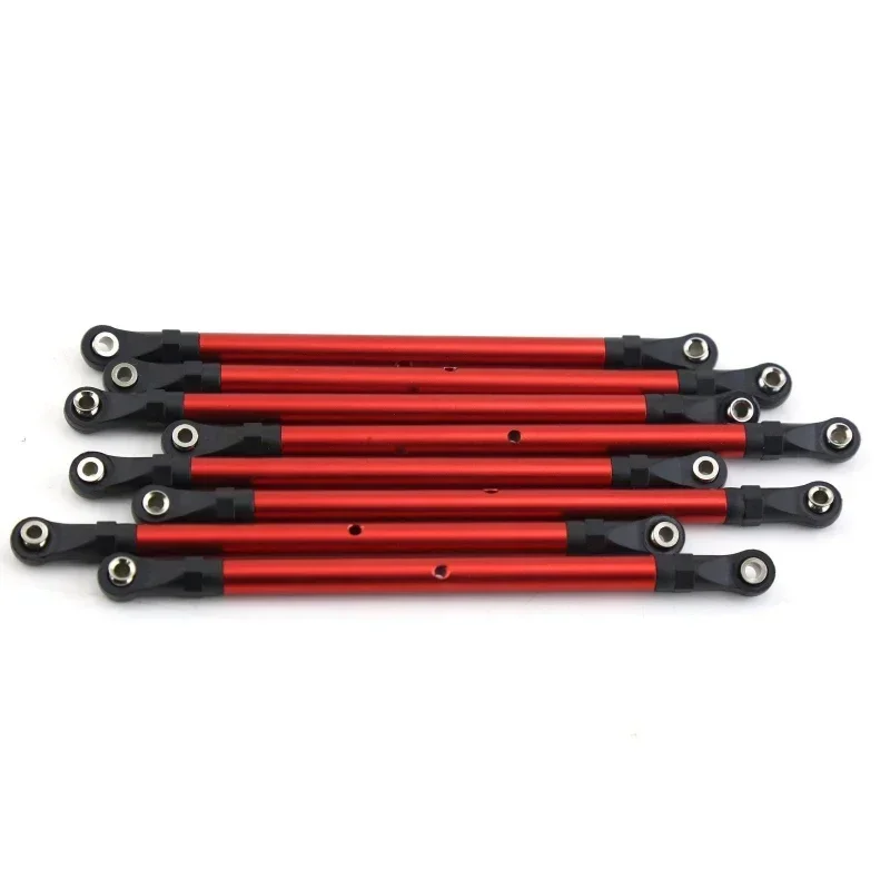 8 PCS Aluminum Alloy RC Link Rod Linkage Set 313MM Wheelbase For 1/10 AXIAL SCX10 90046 TRX4 RC Crawler Car Accessories