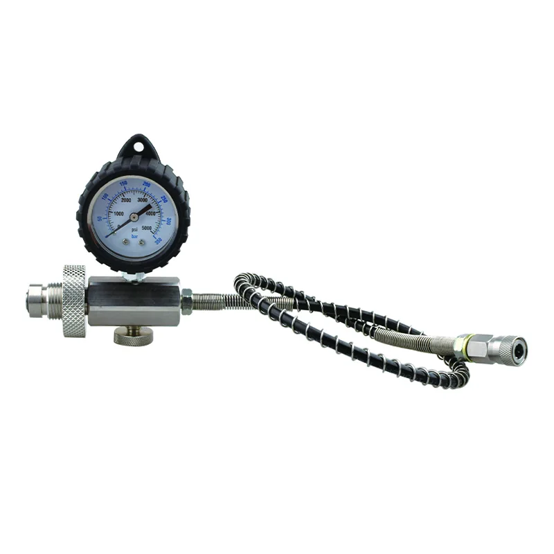 HPA スキューバ Din G5/8 ガスシリンダー詰め替え充填充電アダプタ供給バルブステンレス鋼 5000PSI/350BAR 50 センチメートルエアホース