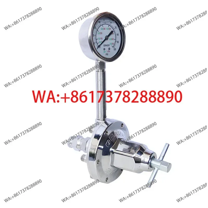 Heavy Duty Large Flow Anti-clogging Stainless Steel Back Pressure Regulator Precision Paint Coating Fluid Pressure Control Valve