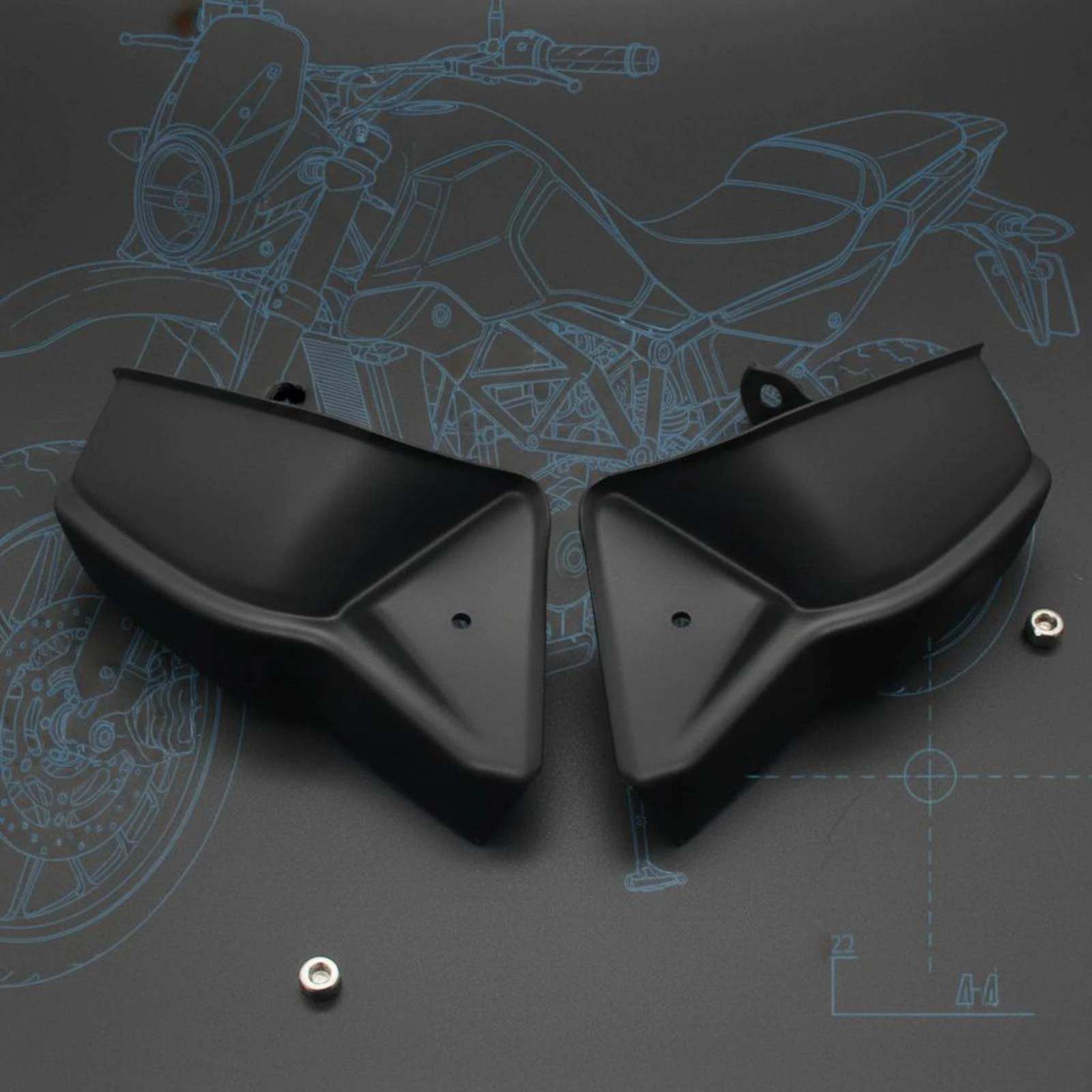 

Motorcycle Hand Guards Easy to Install Motorcycle Handguards Handlebar Hand Protector Guard Shock Resistant Handlebar Wind