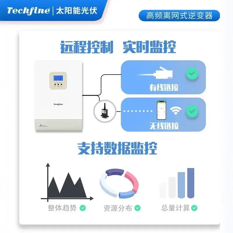 Taiqifeng Reverse Control Integrated Machine 24V 48V Built in MPPT Off grid Photovoltaic Solar Inverter Integrated Machine 11KW