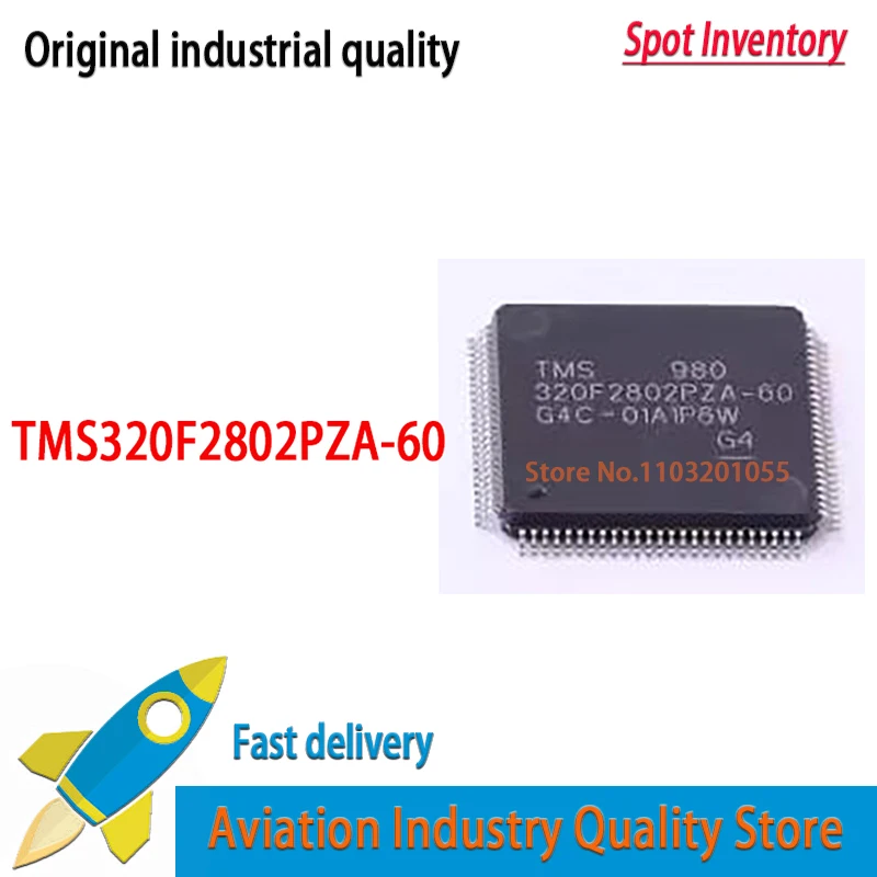 2Pcs TMS320F2802PZA-60 LQFP100 320F2802PZA-60