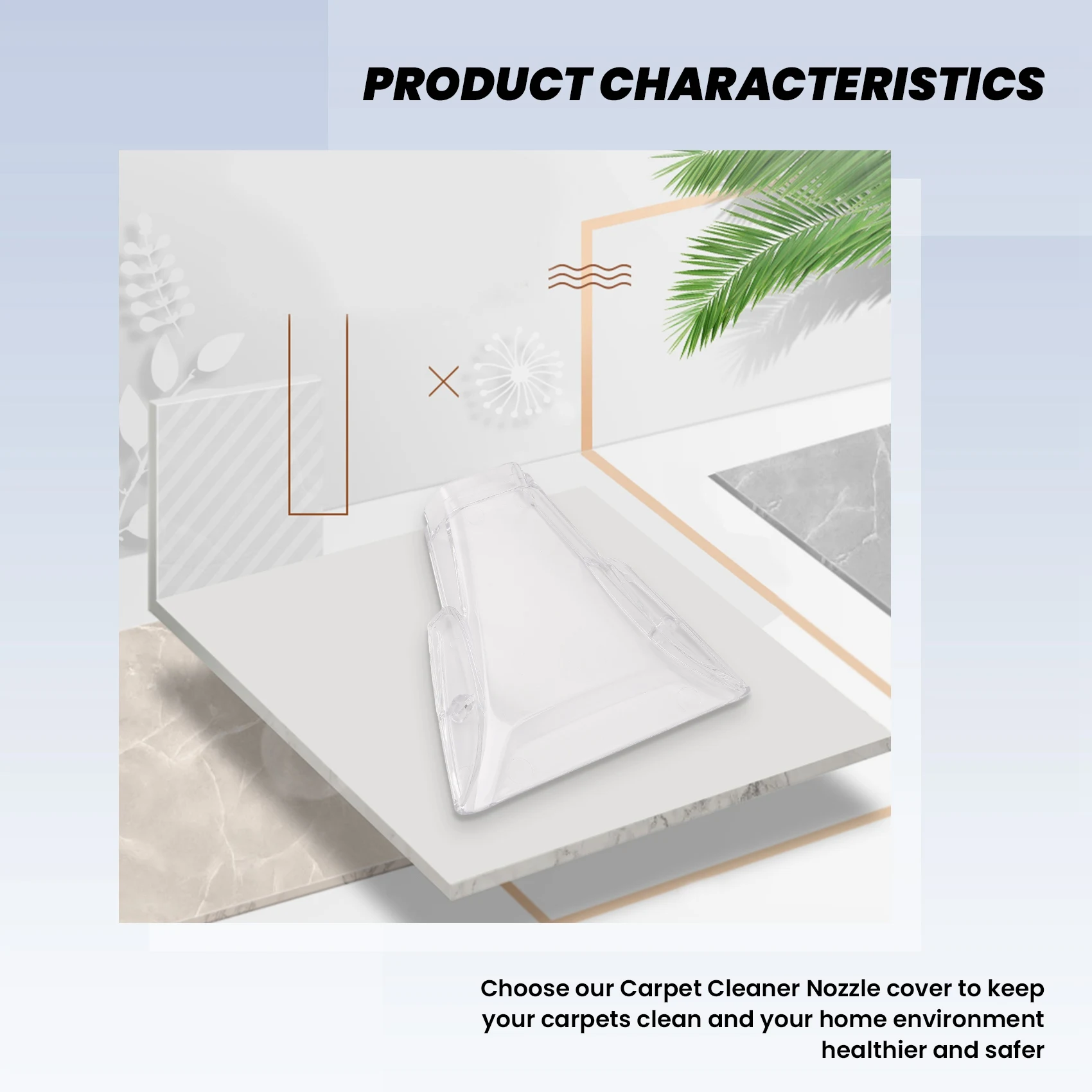 Крышка насадки для чистки ковров для Karcher Puzzi 8/1C 100 200, сменный пылесос для обивки, аксессуары для ручных инструментов # АБГП