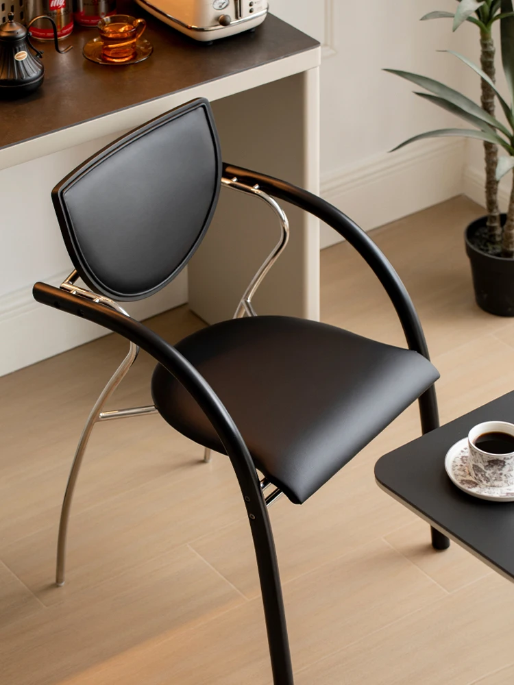 Used solid wood dining chair home backrest