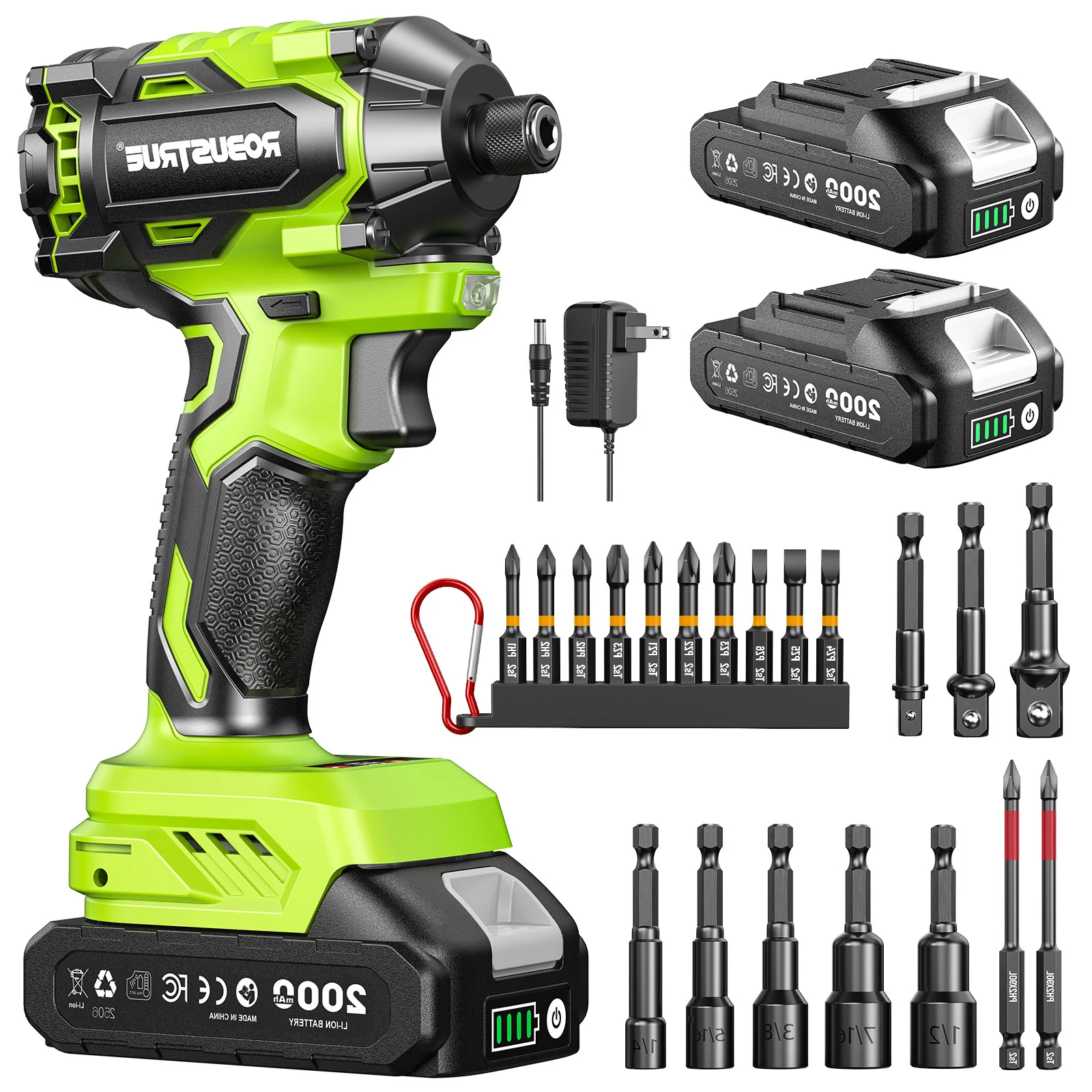Robustrue Electric Screwdriver 21V 1/4