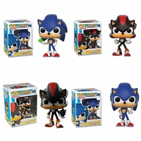 FUNKO POP SUPER SONICs Vinyl Toys WITH RING #283 EMERALD #284 SHADOW #285 Collectible Action Figure Model for Kids Birthday Gift