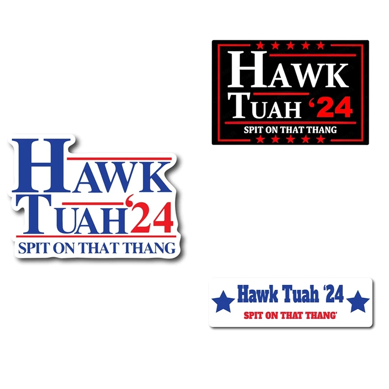 Hawk Tuah Spit On That Thang, Funny Bumper Sticker, Hilarious Meme Decal, Prank, Gag, Gift Idea, Decal, Car, Laptop