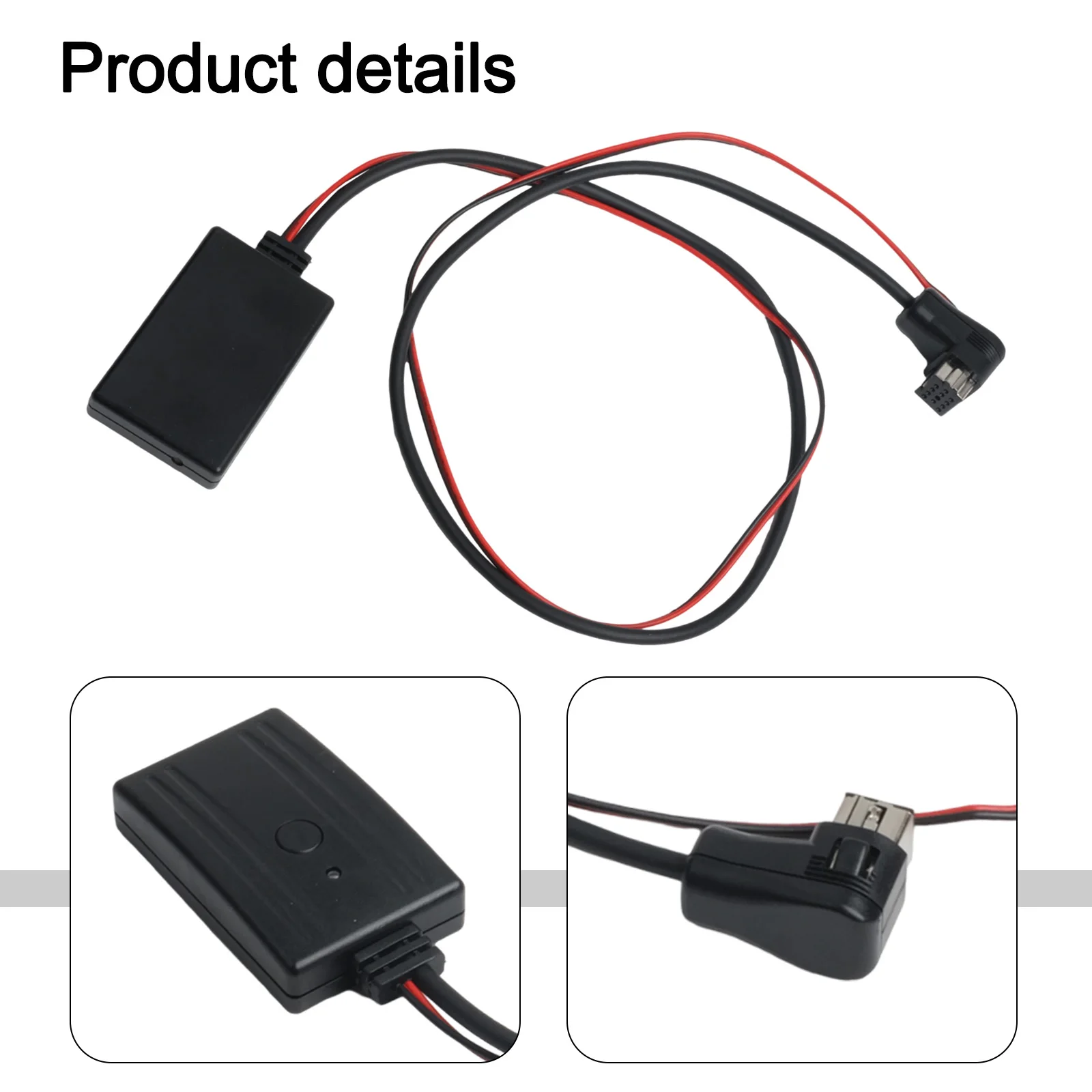 Car AUX Adapter AUX Input Adapter For Hands-free Calls 5-12V Voltage Compatibility Convenient Music Transmission