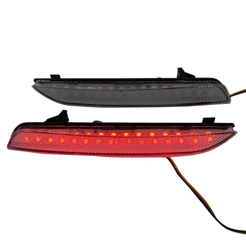 Car Led Rear Brake Lights Bumper Lamp For Honda Fit 2011 Daytime A Pair White Running Lights