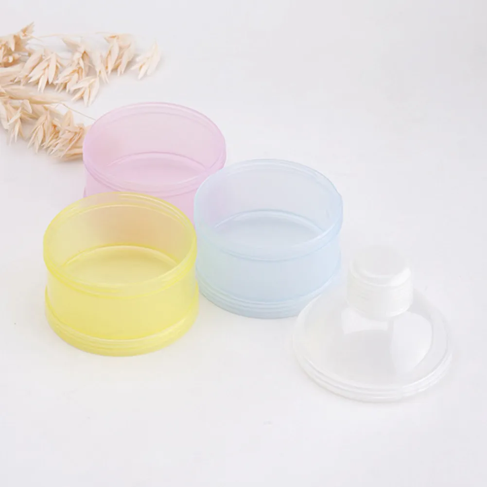 

3-Layer Twist-Lock Stackable Bpa-Free PP Milk Powder Container for Babies Formula Dispenser Travel Friendly Funnel Mouth Snack