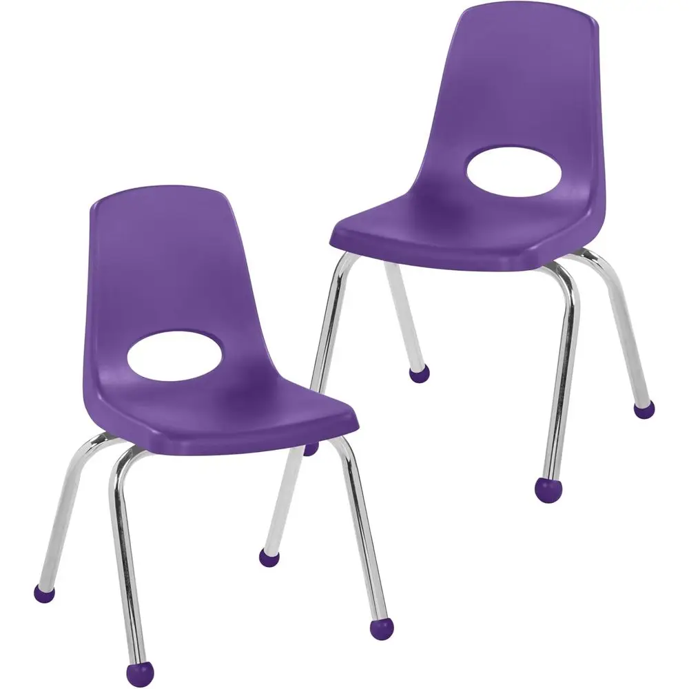 

Стул школьный DP 14 дюймов, штабелируемый, с хромированными стальными ножками и роликовыми опорами; для класса, домашнего обучения или учебы