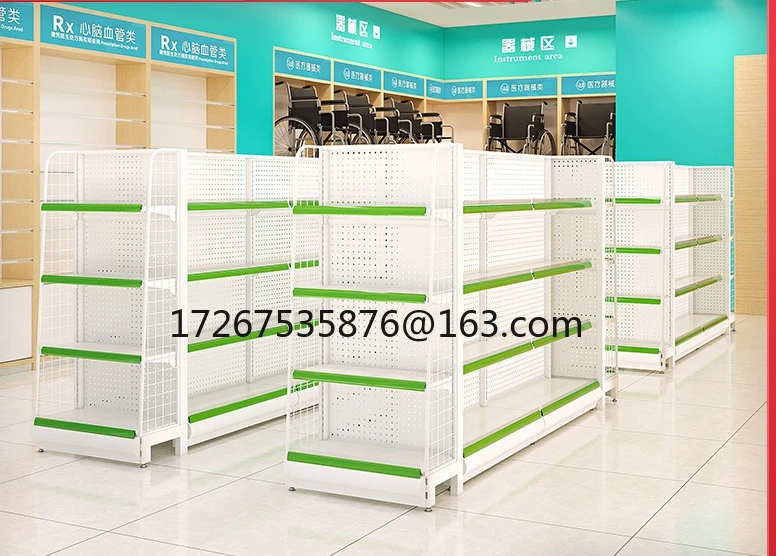 

Pharmacy shelf wholesale drug prescription cabinet display rack single and double-sided combination pharmacy special