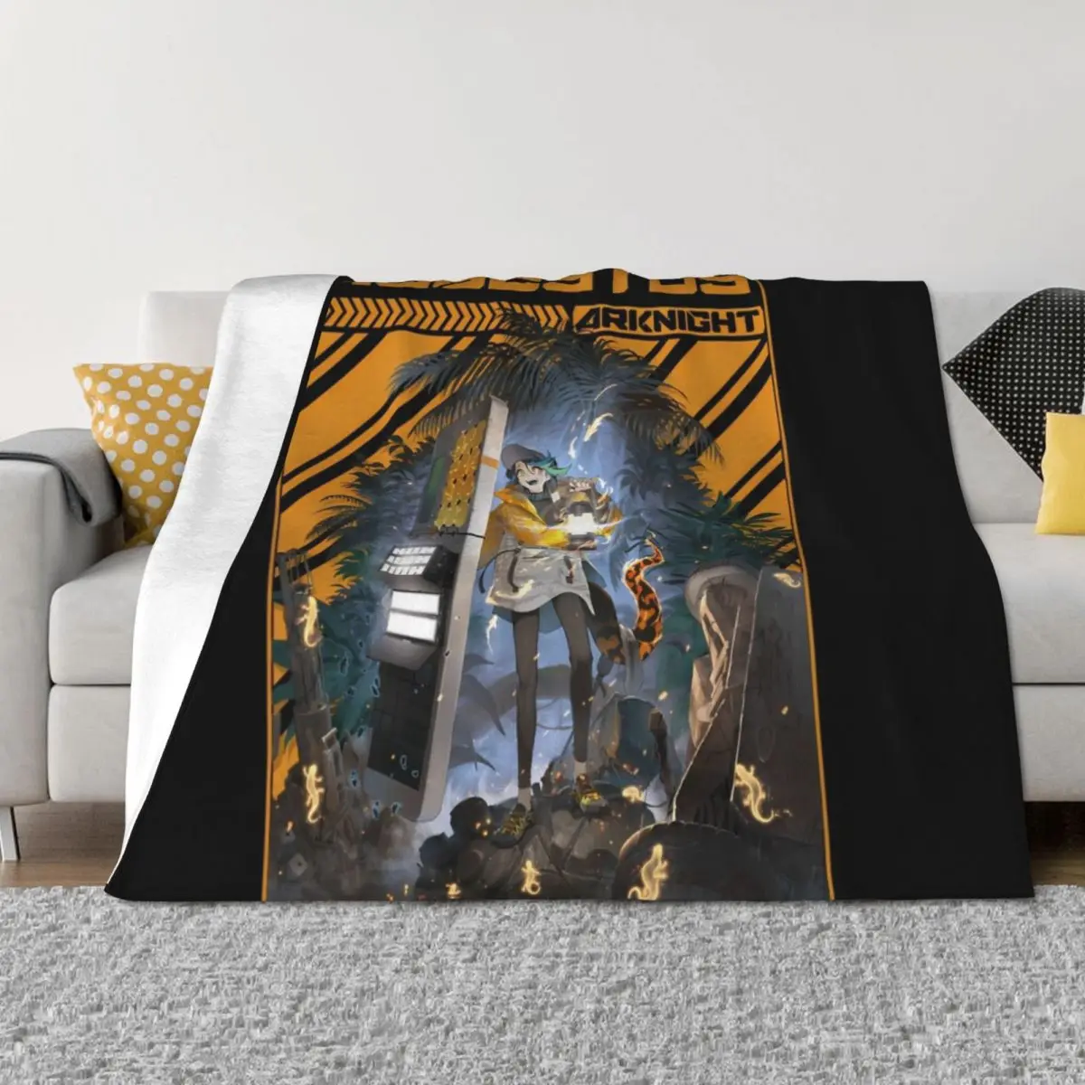 

ARKNIGHTS ASBESTOS ELITE Throw Blanket Hairys wednesday warm winter Hairy Blankets