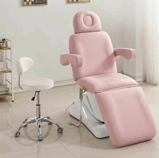 

Электрическая косметологическая кушетка класса люкс (из искусственной кожи, дизайн в стиле Light Luxury) со встроенным подголовником, USB-зарядкой и функцией подогрева, подходит для [указать целевую группу/назначение]