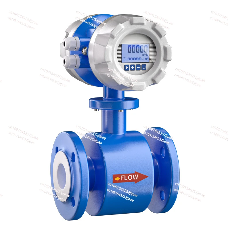 Intelligent Flow Meter DN50 Mud Sewage Liquid Water Pipeline LDG Integrated, Electromagnetic Flowmeter