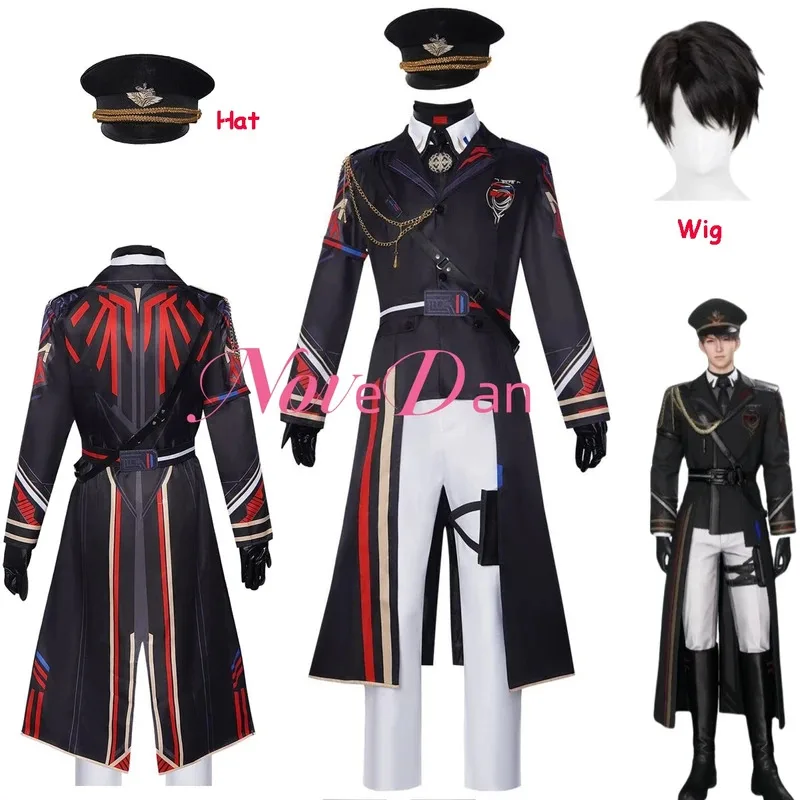 الحب والفضاء العميق لعبة Caleb تأثيري موحدة سترة معطف قبعة شعر مستعار كوس اتفاقية هالوين كوميك كون زي الملحقات مم. ن/6