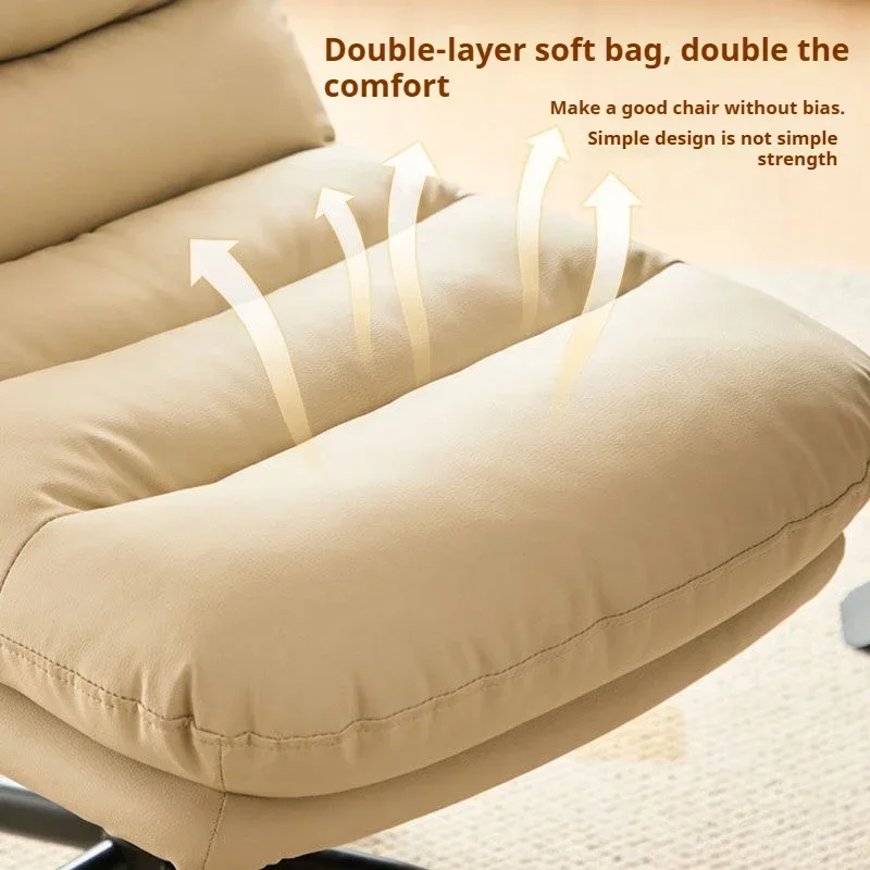 Thuiskantoor Bureaustoel Moderne gestoffeerde computerstoel Verstelbare draaibare bureaustoel met wielen Ergonomische comfortabele zitplaatsen