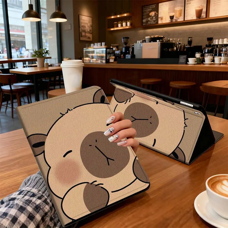 Cartoon Fun Capybara Soft For Xiaomi Redmi Mi Pad 8 7 6 5 4 2 SE K Pro Max Ultra Inch Tablet Case