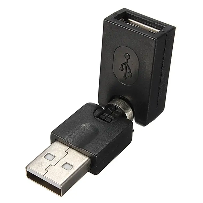 360 Degree Rotation Angle Extension Adapter Convertor Rotating and Swivel Twist USB 2.0 Type A Male to Type A Female