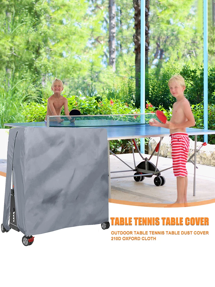 Ping Pong Table Storage Cover Waterproof Folding Table Tennis Table Cover Dustproof Zipper Heavy Duty for All Weather Protection